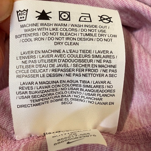 Nike Light Pink Half-Zip Dri-fit Pullover - Picture 10 of 10